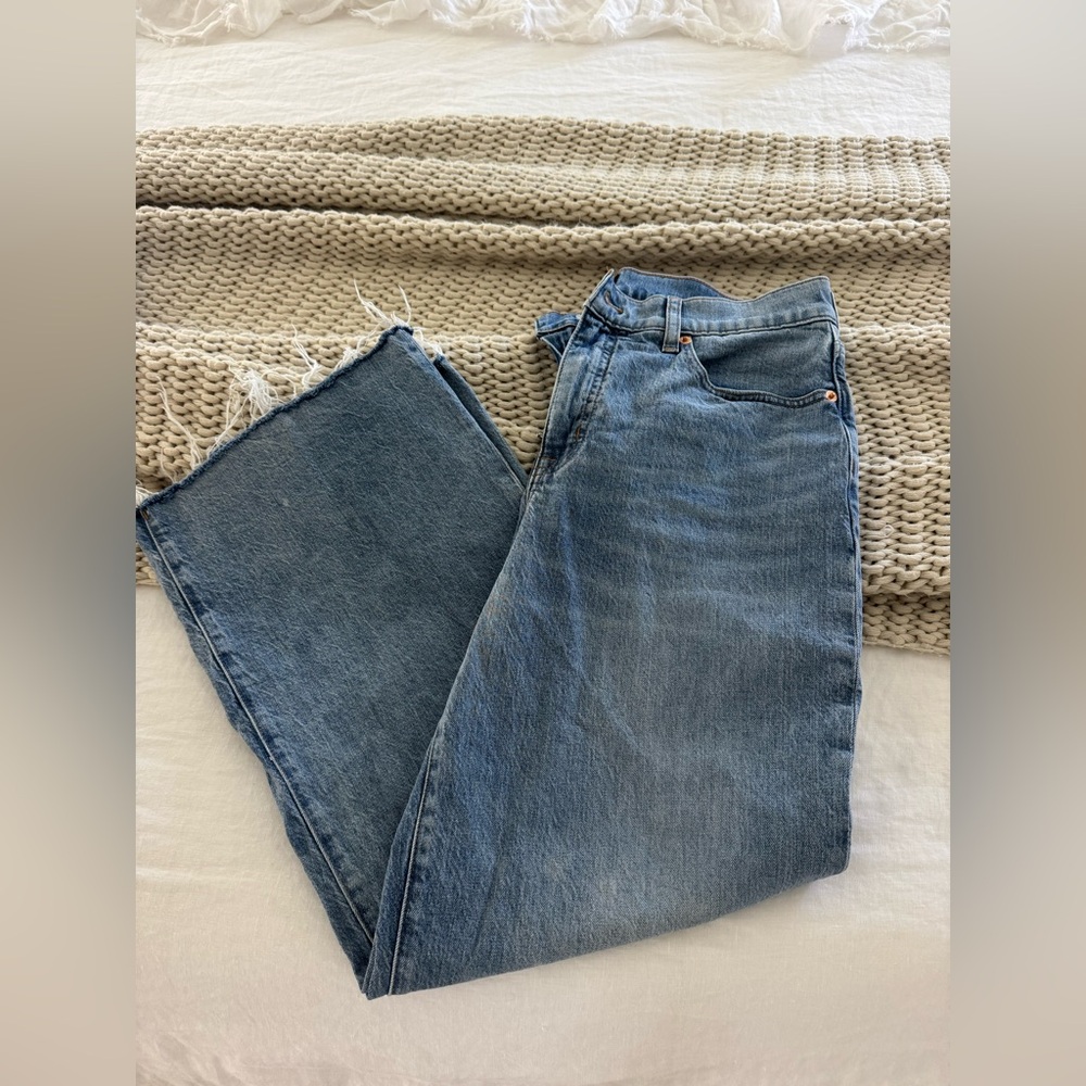 J Crew Wide Leg Crop Jeans